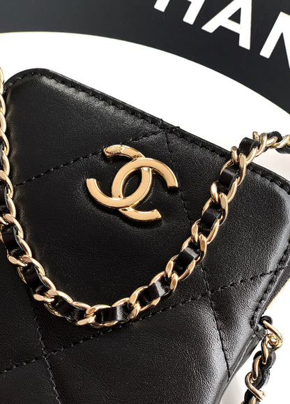 Chanel Coco Neige Phone Bag Black Star Charm 25N