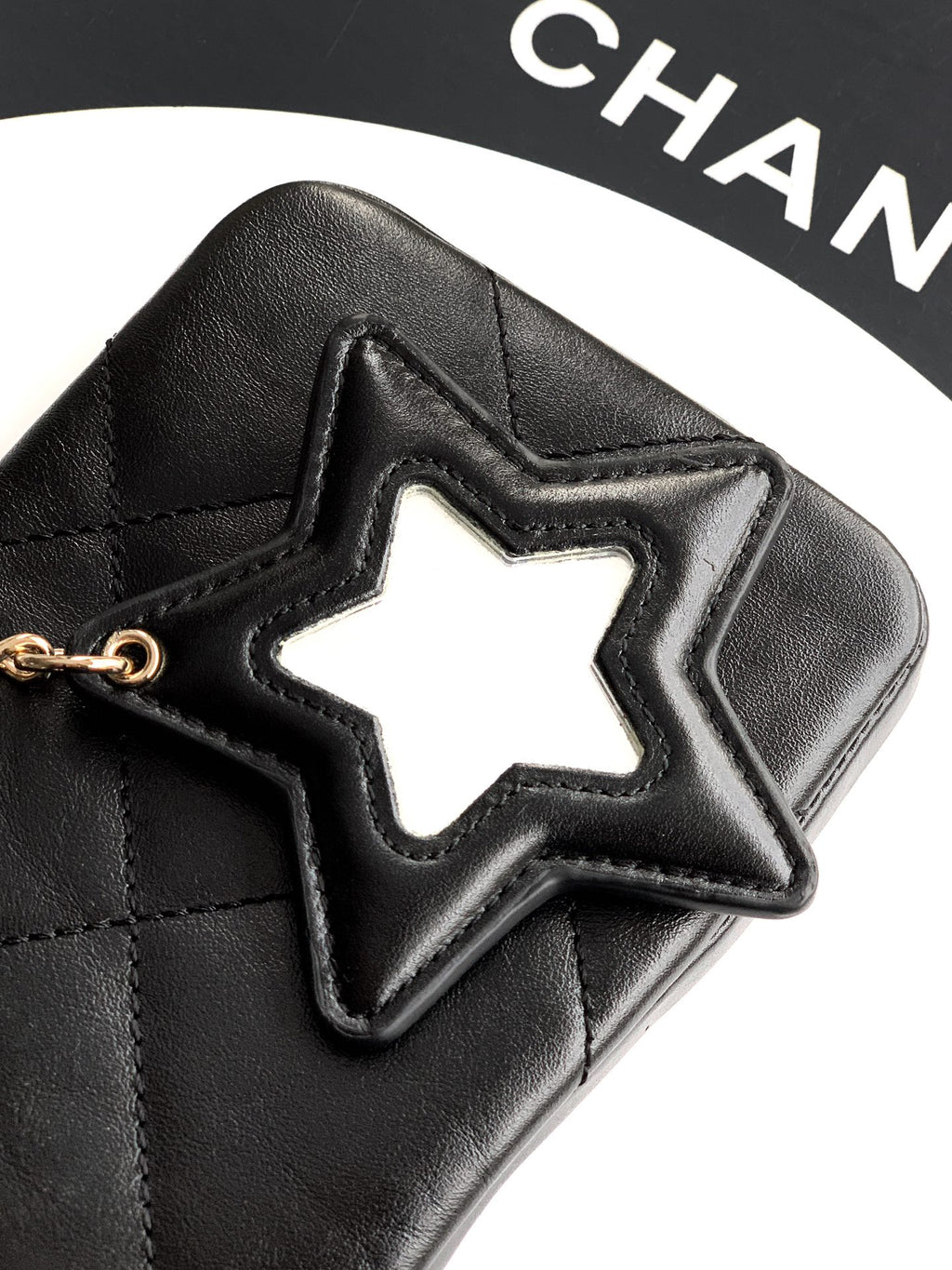 Chanel Coco Neige Phone Bag Black Star Charm 25N