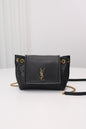 Saint Laurent Nolita Mini Flap Bag — Black with Gold Hardware