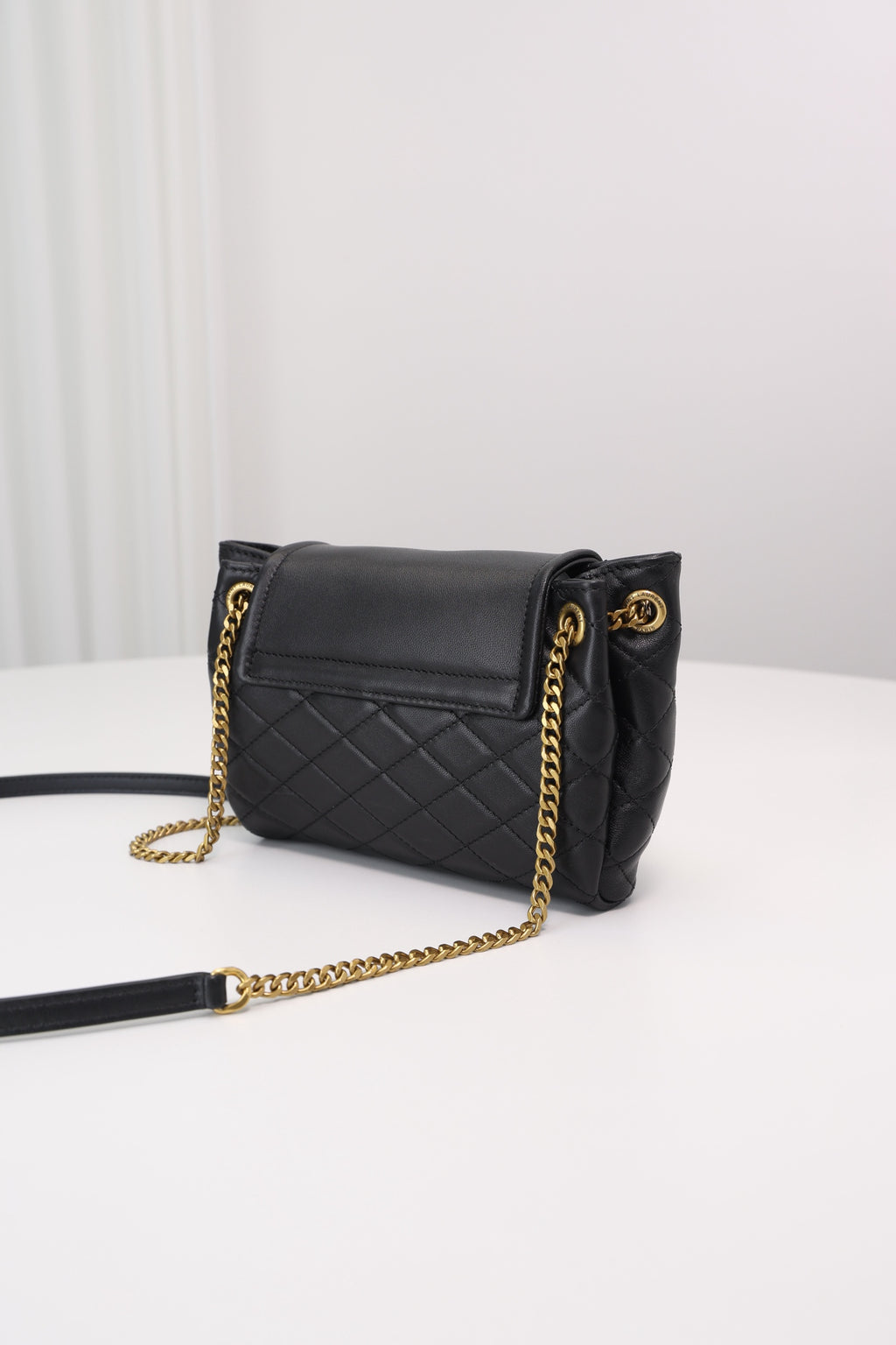 Saint Laurent Nolita Mini Flap Bag — Black with Gold Hardware