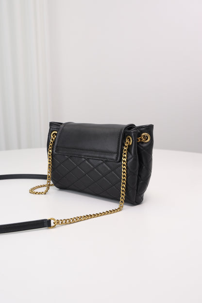Saint Laurent Nolita Mini Flap Bag — Black with Gold Hardware