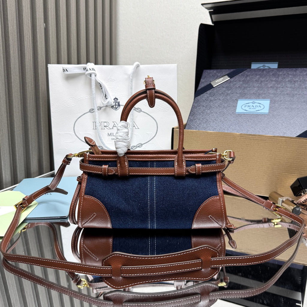 Prada Bonnie Mini Bag – Denim & Leather