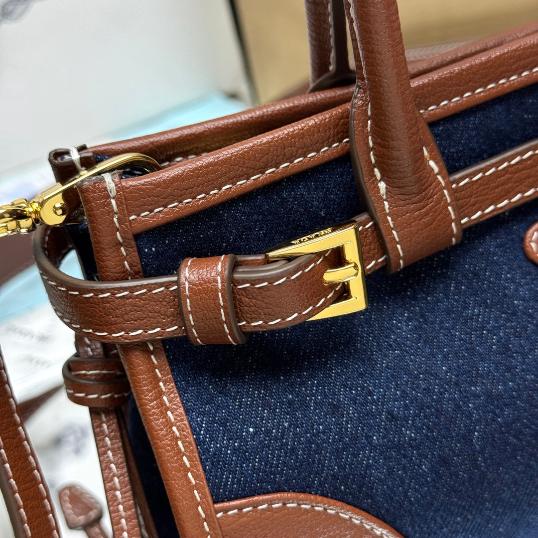 Prada Bonnie Mini Bag – Denim & Leather
