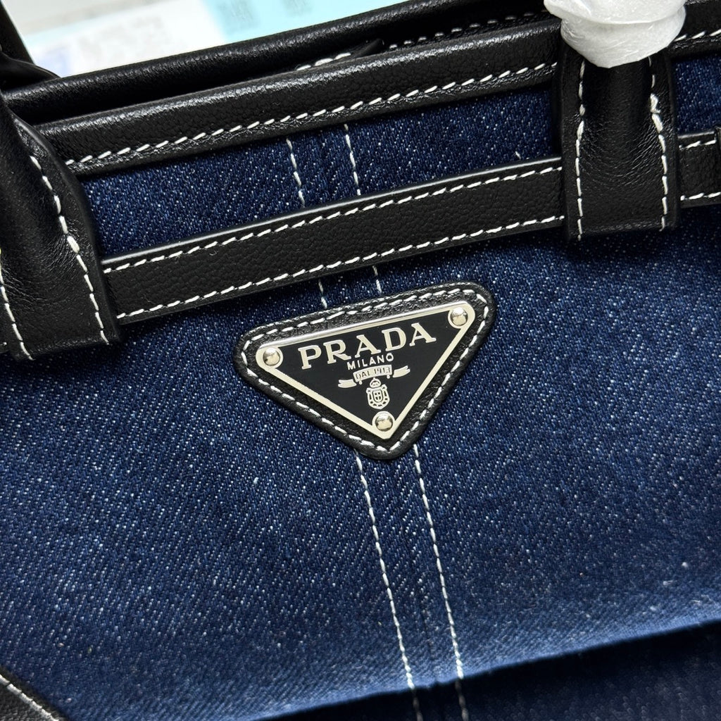 Prada Bonnie Mini Bag – Denim & Black Leather