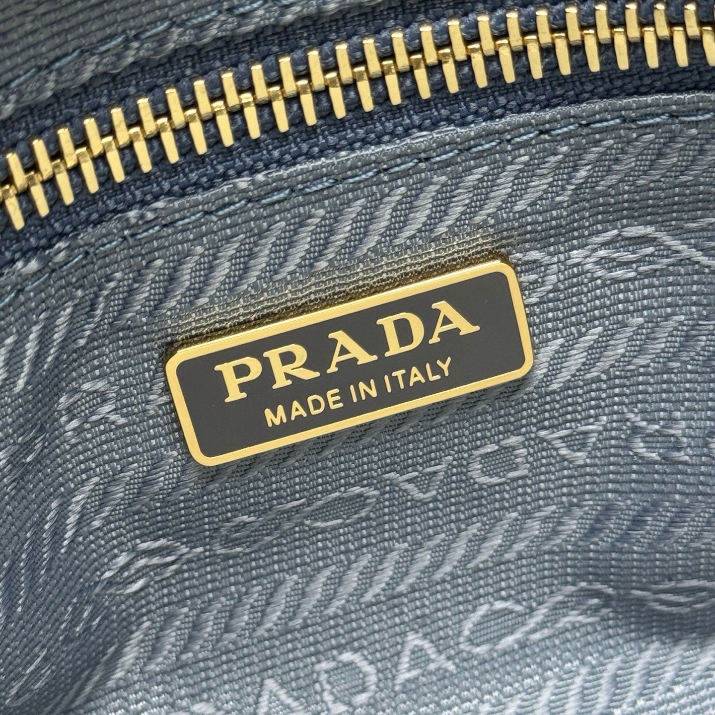 Prada Bonnie Mini Bag – Slate Blue Glazed Leather