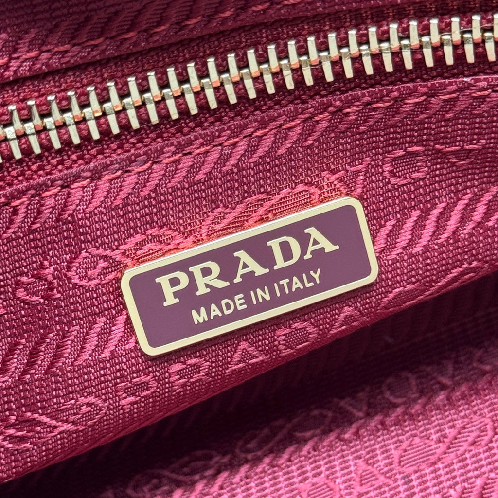 Prada Bonnie Mini Bag – Burgundy Glazed Leather