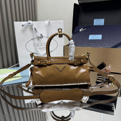 Prada Bonnie Mini Bag – Caramel Brown Glazed Leather