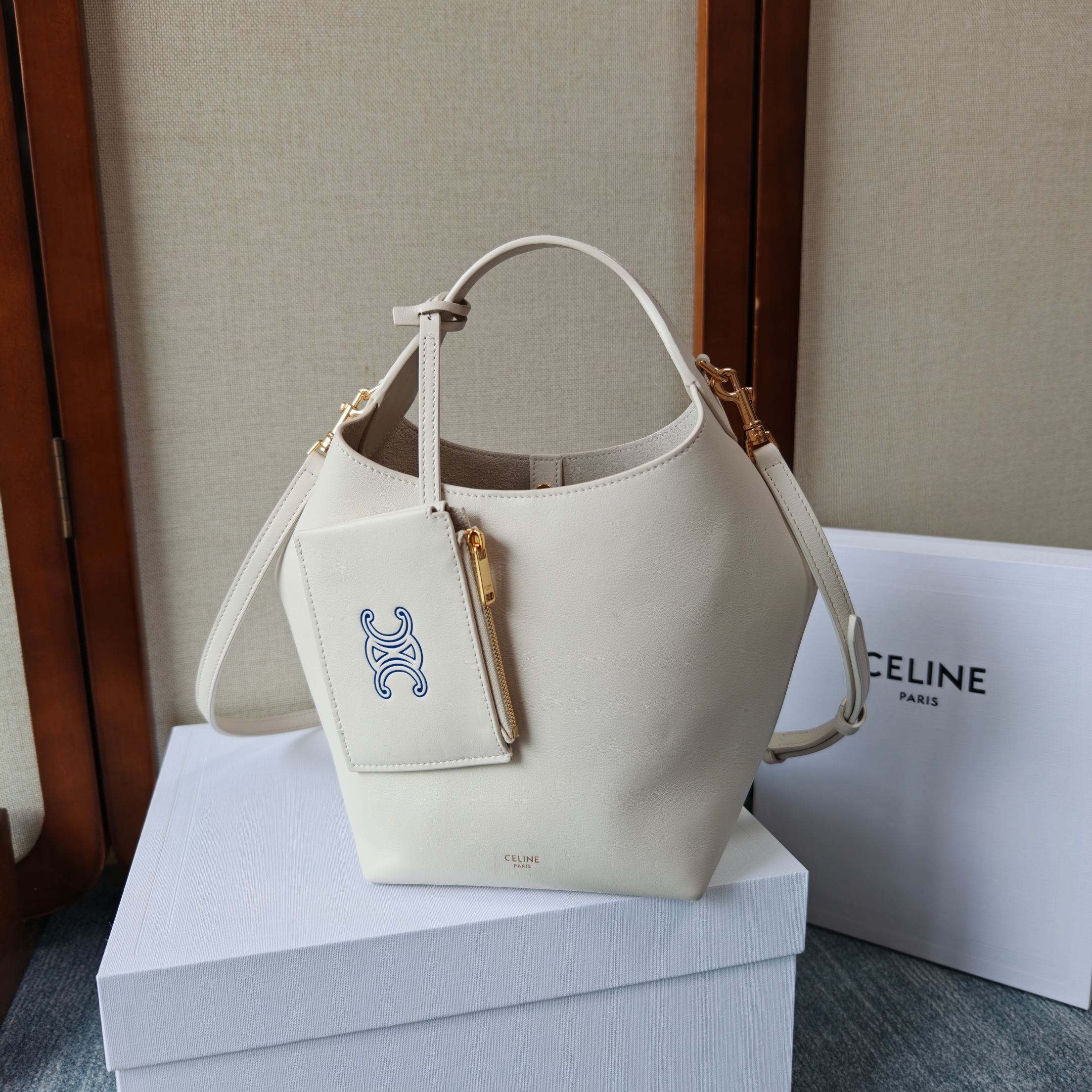 Celine Teen Hobo Bag – White