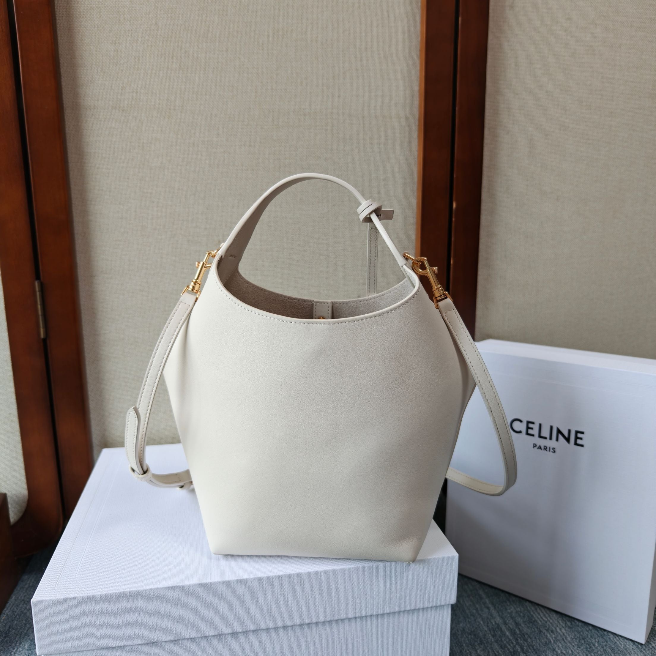 Celine Teen Hobo Bag – White