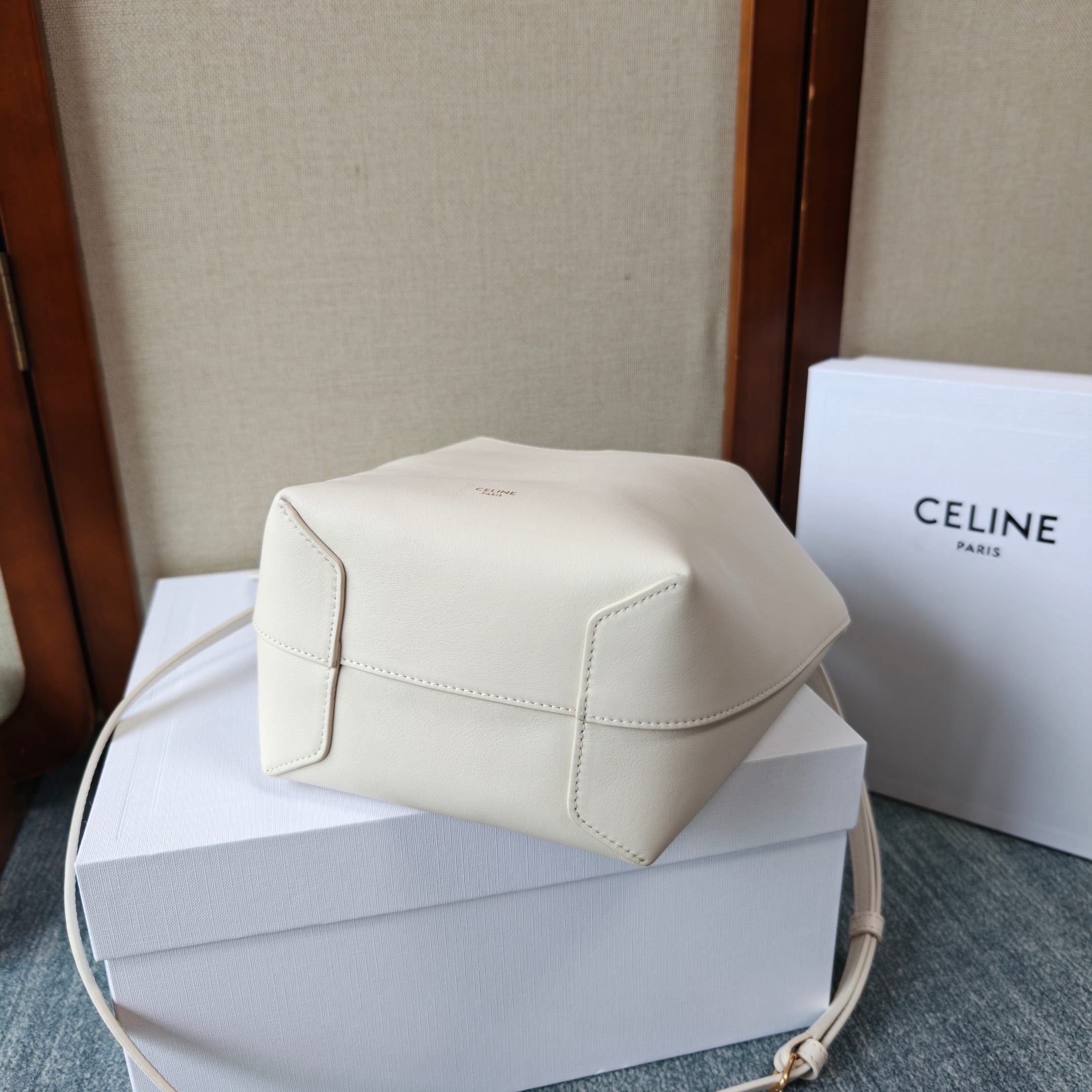 Celine Teen Hobo Bag – White