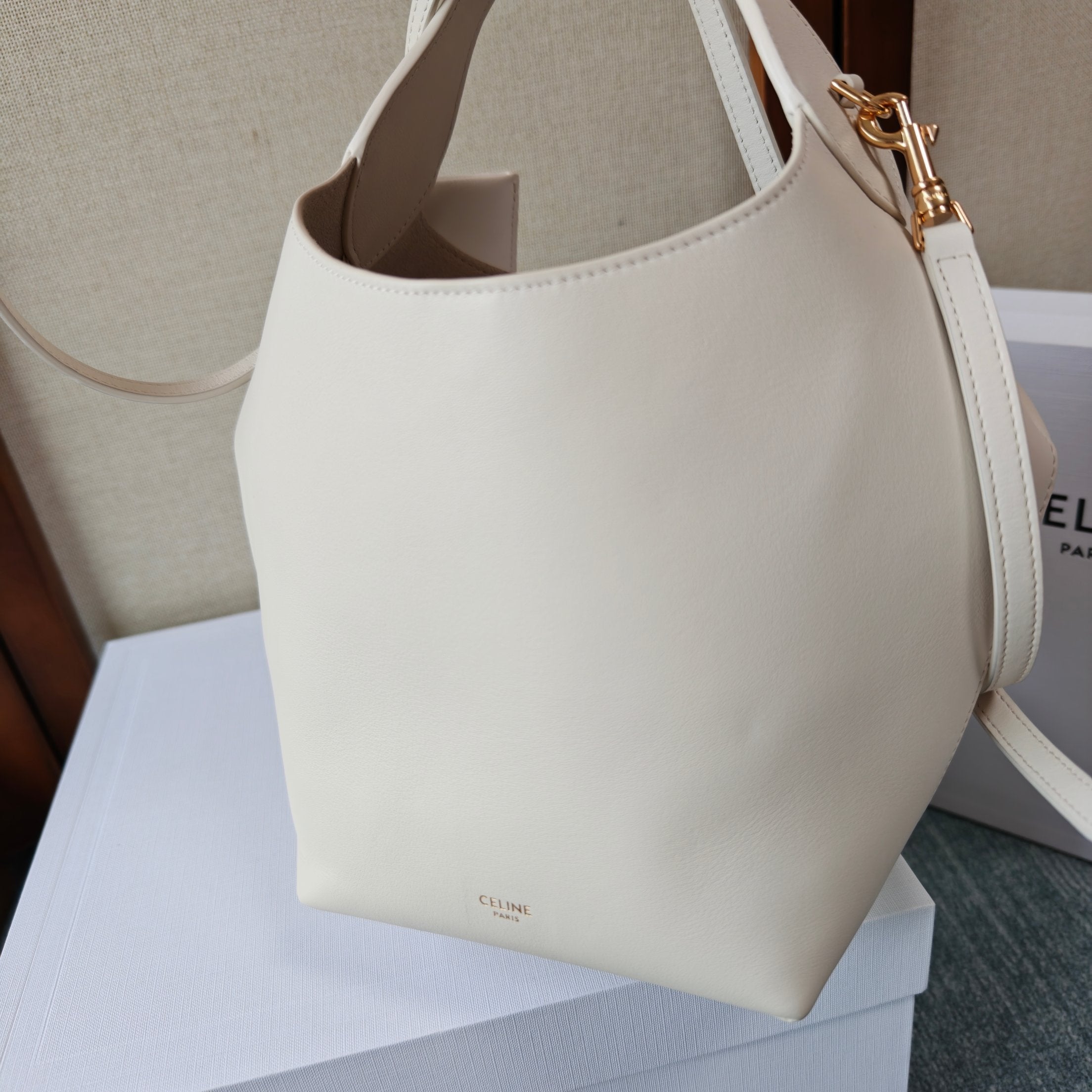 Celine Teen Hobo Bag – White