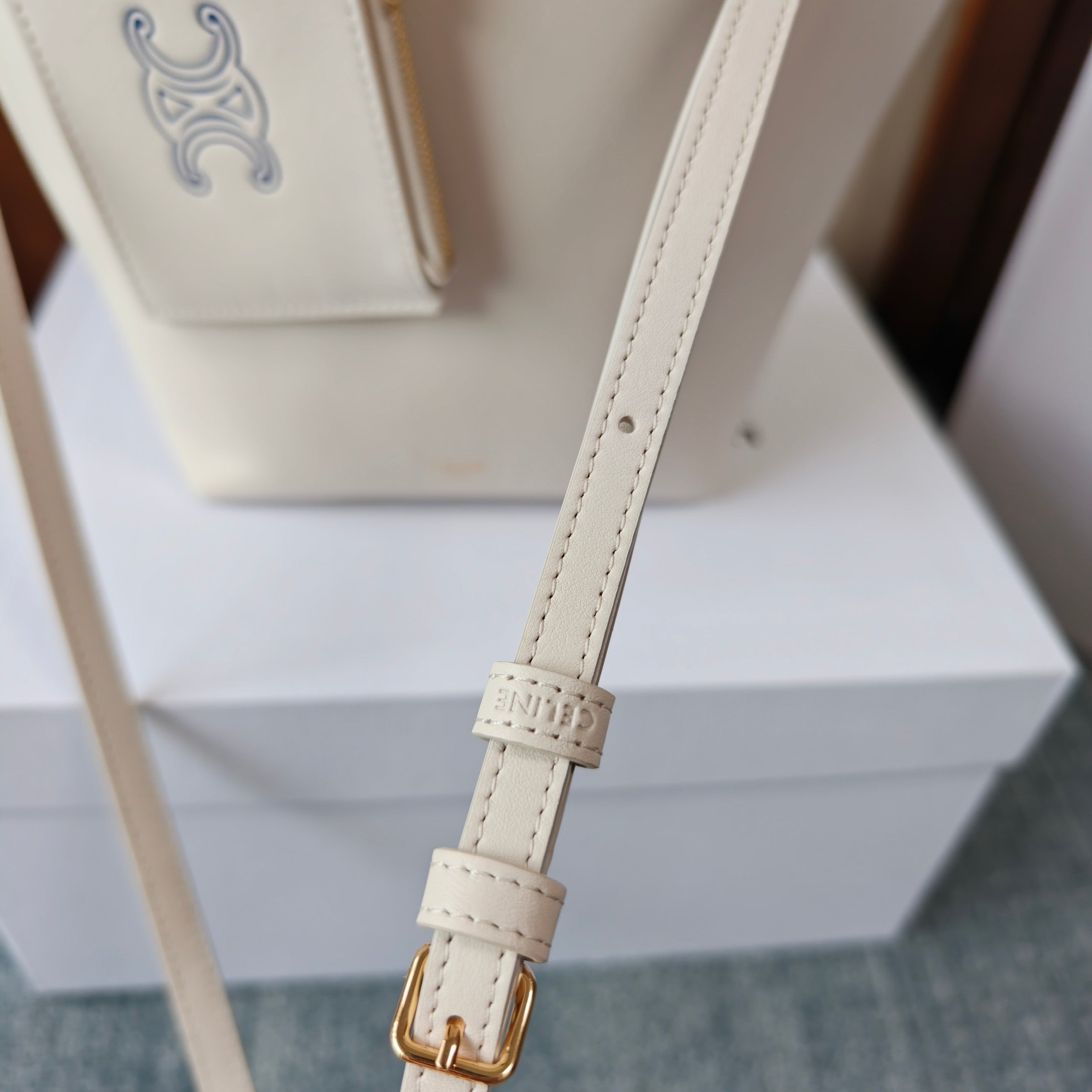 Celine Teen Hobo Bag – White