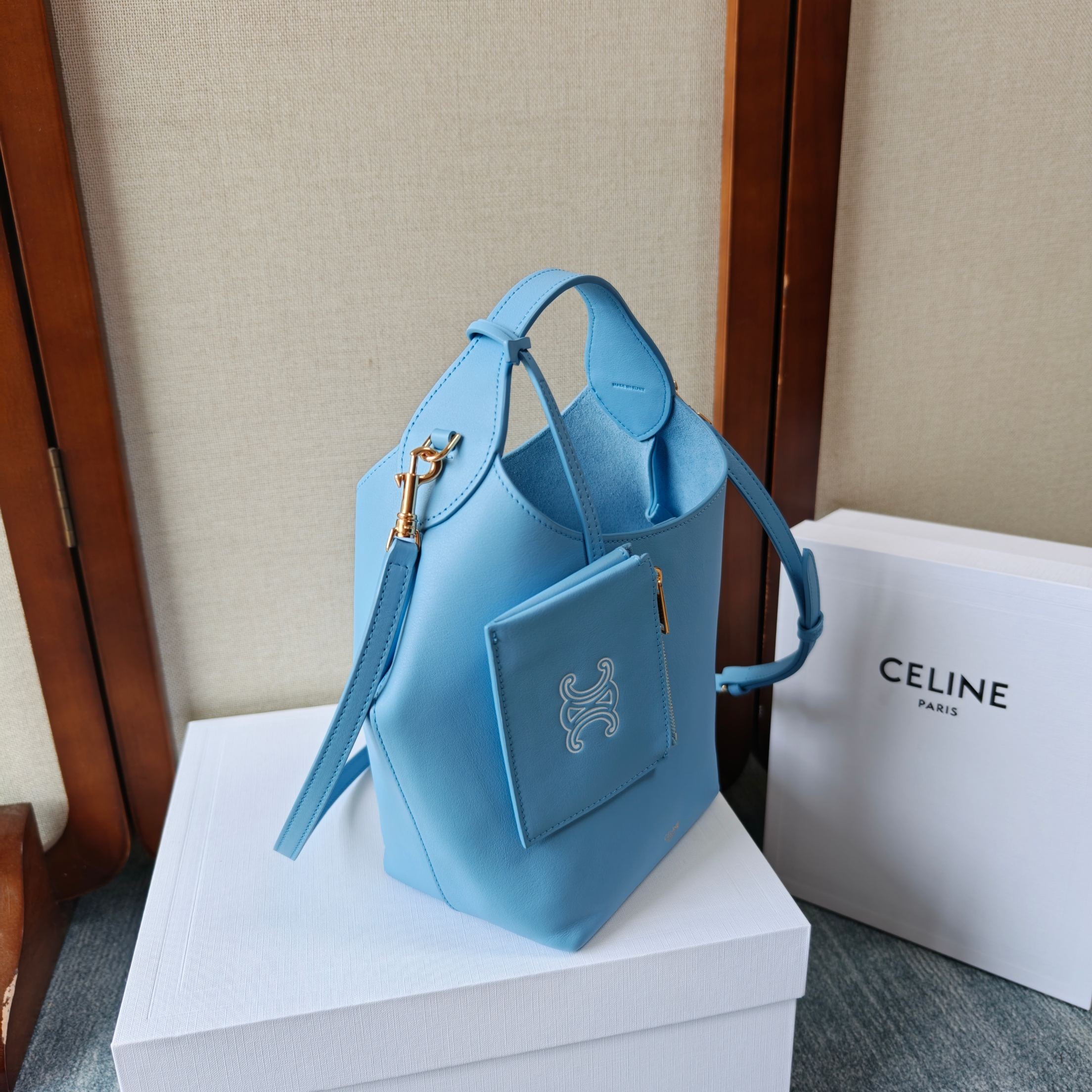 Celine Teen Hobo Bag – Sky Blue