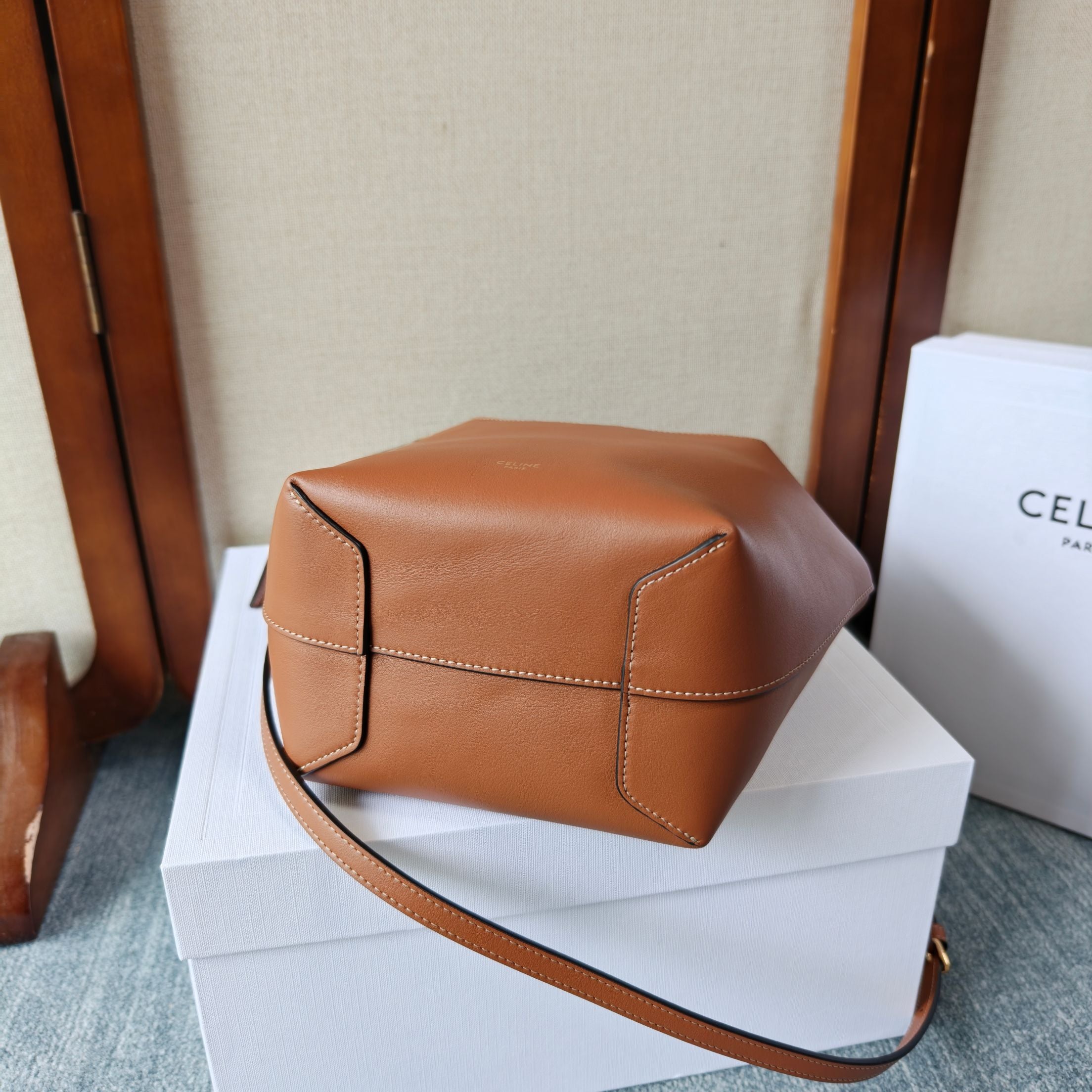 Celine Teen Hobo Bag – Tan