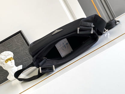 Prada Re-Nylon Messenger Bag – Black