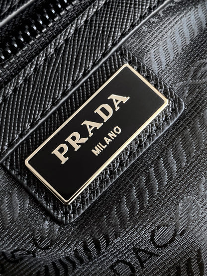 Prada Re-Nylon Messenger Bag – Black