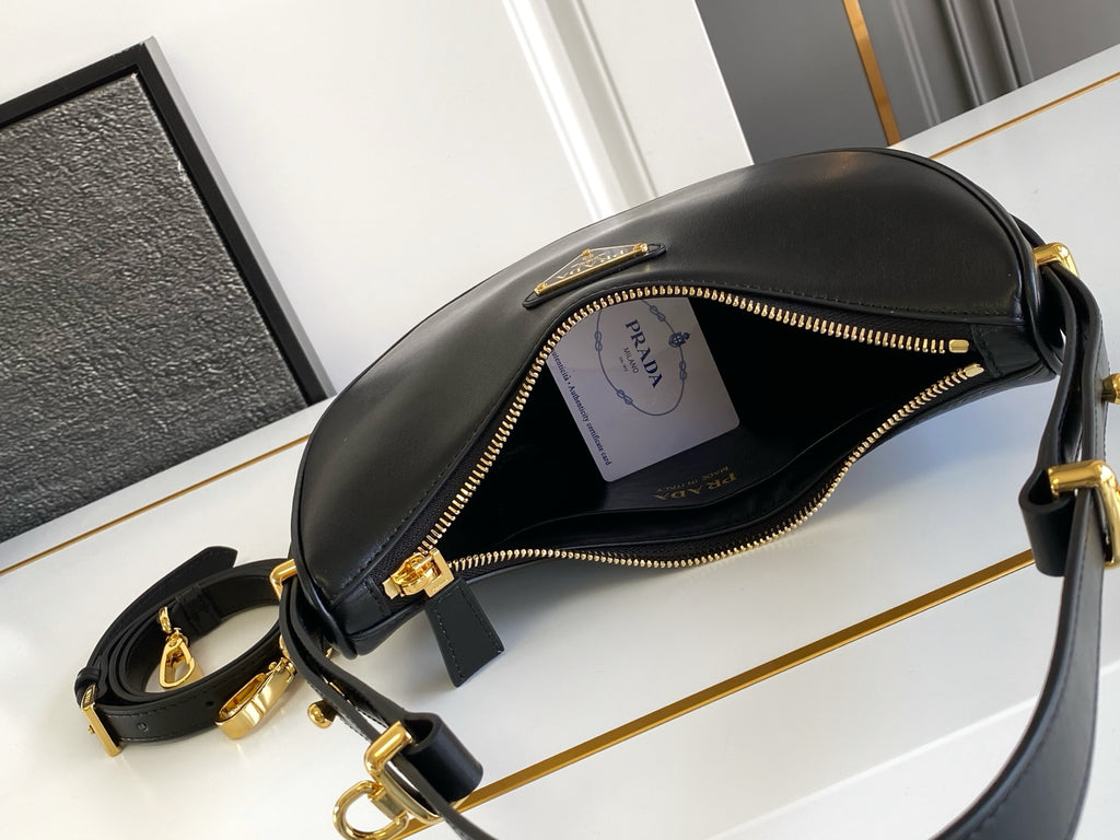 Prada Arque Hobo Bag – Black