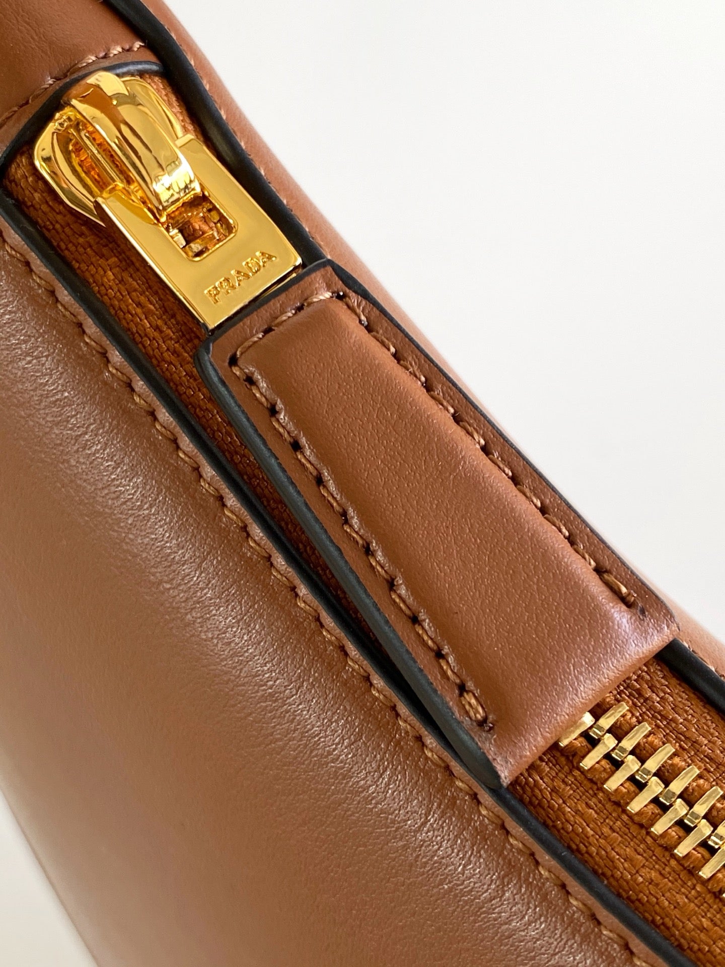 Prada Arque Hobo Bag – Cognac Brown