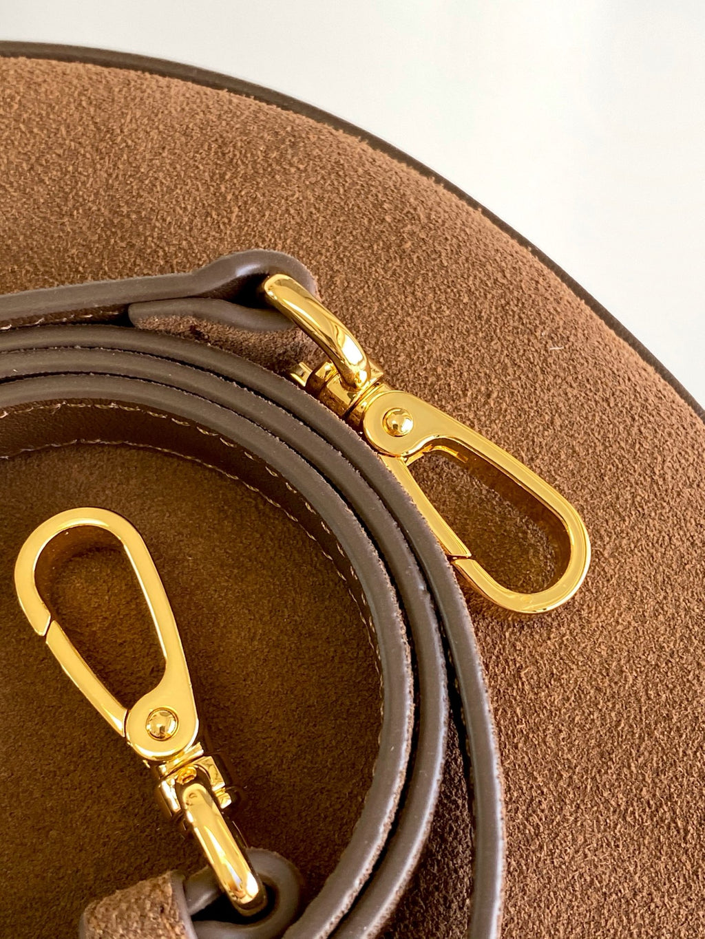 Prada Arque Hobo Bag – Tobacco Suede