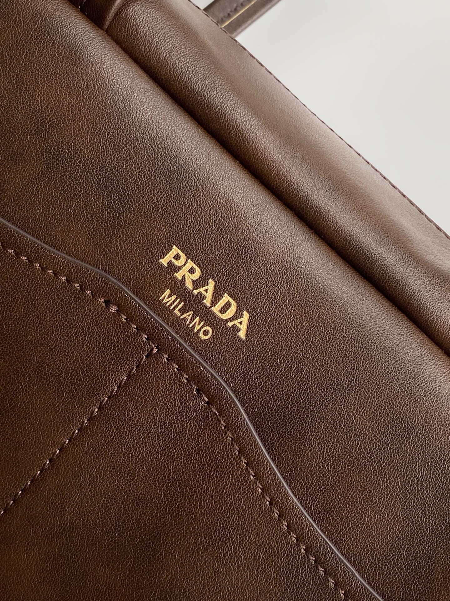 Prada Carry Bowling Bag – Dark Brown