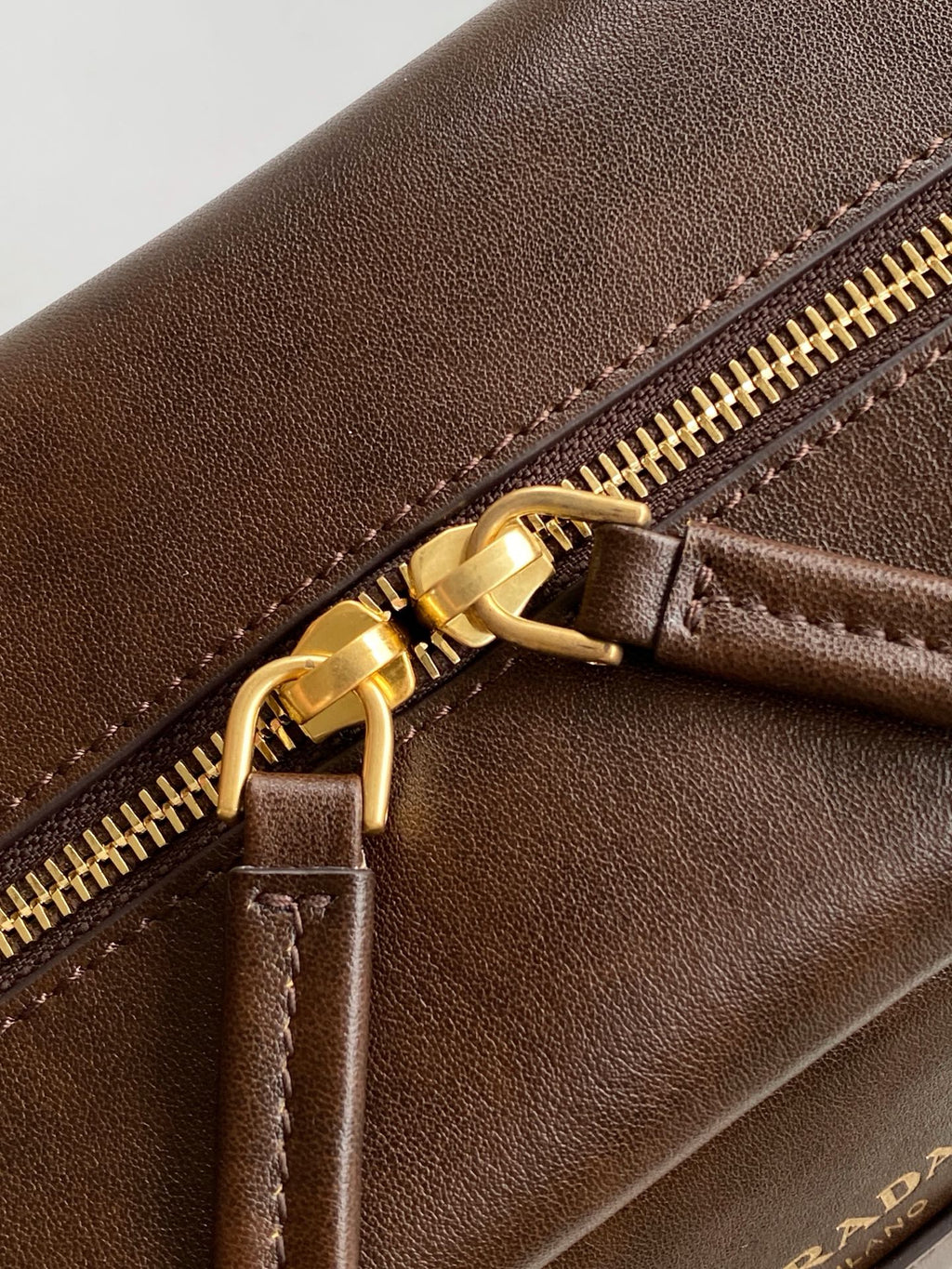 Prada Carry Bowling Bag – Dark Brown