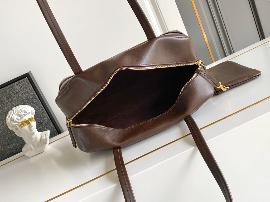 Prada Carry Bowling Bag – Dark Brown
