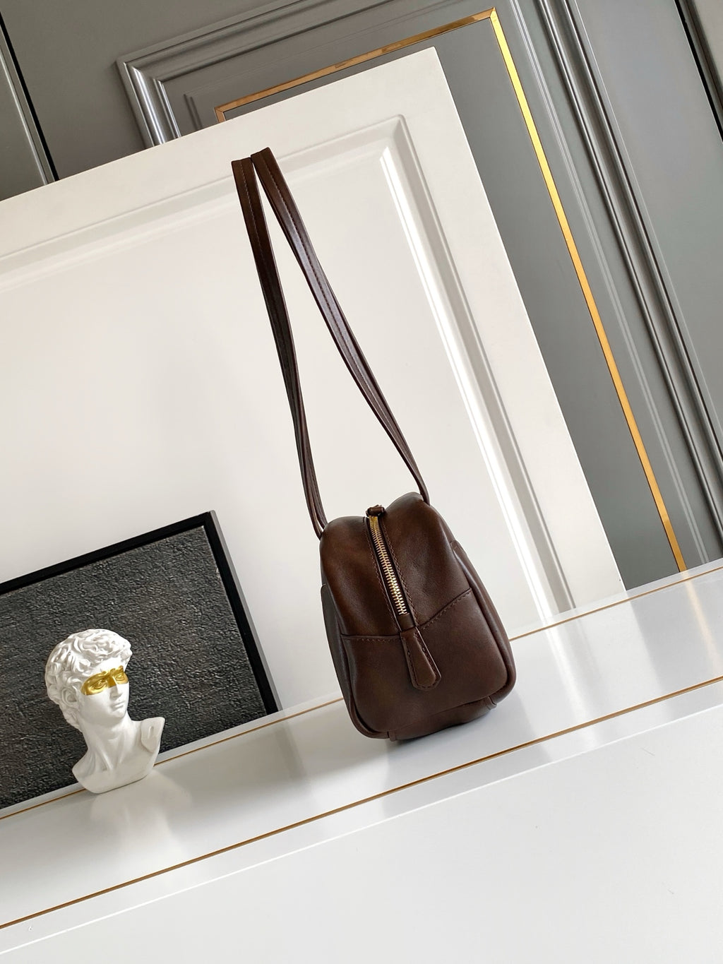 Prada Carry Mini Bag – Dark Brown