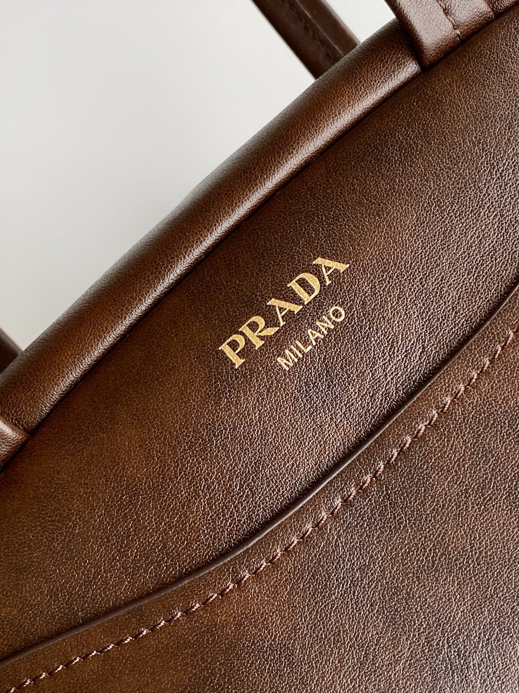 Prada Carry Mini Bag – Dark Brown