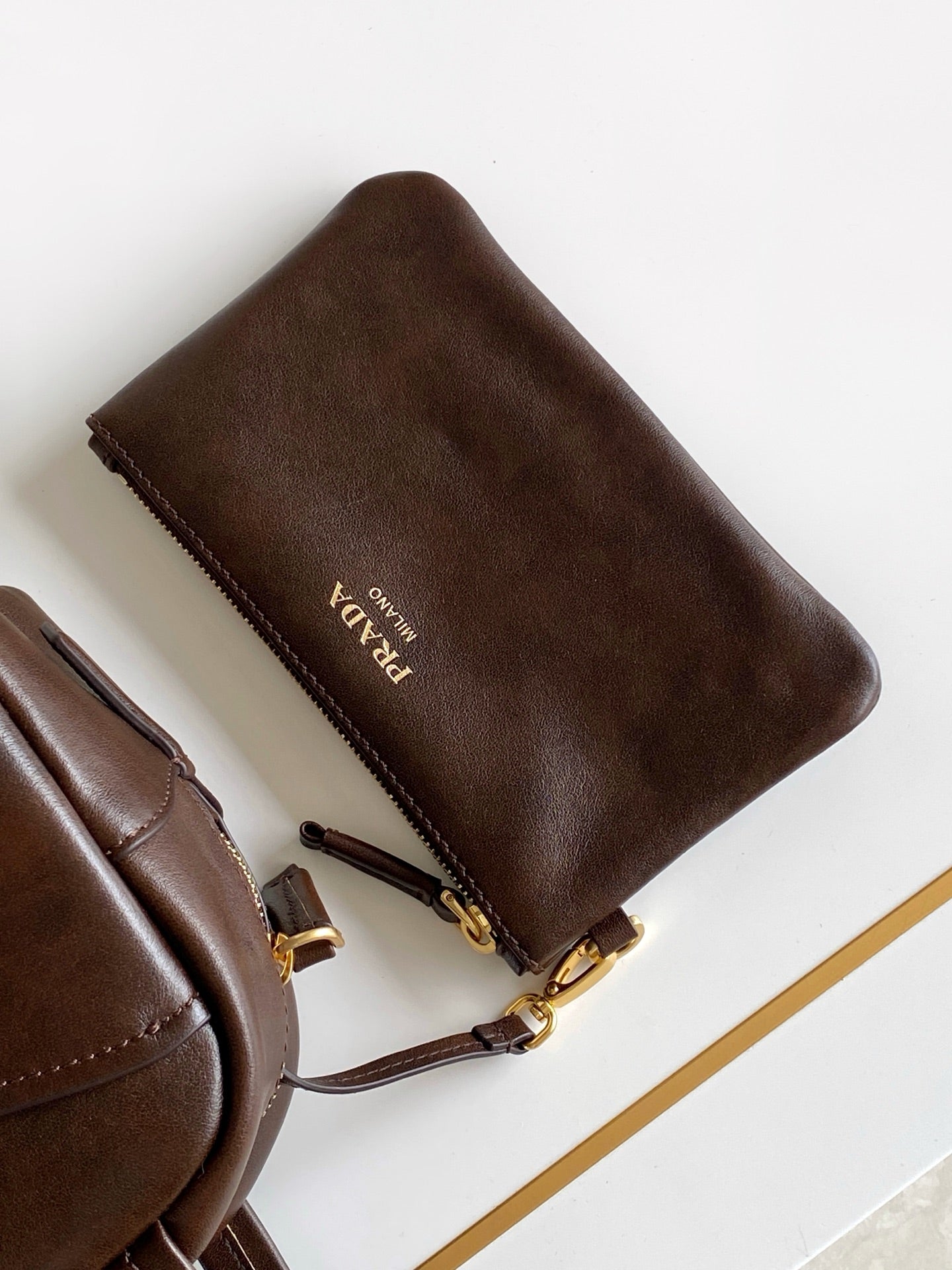 Prada Carry Mini Bag – Dark Brown