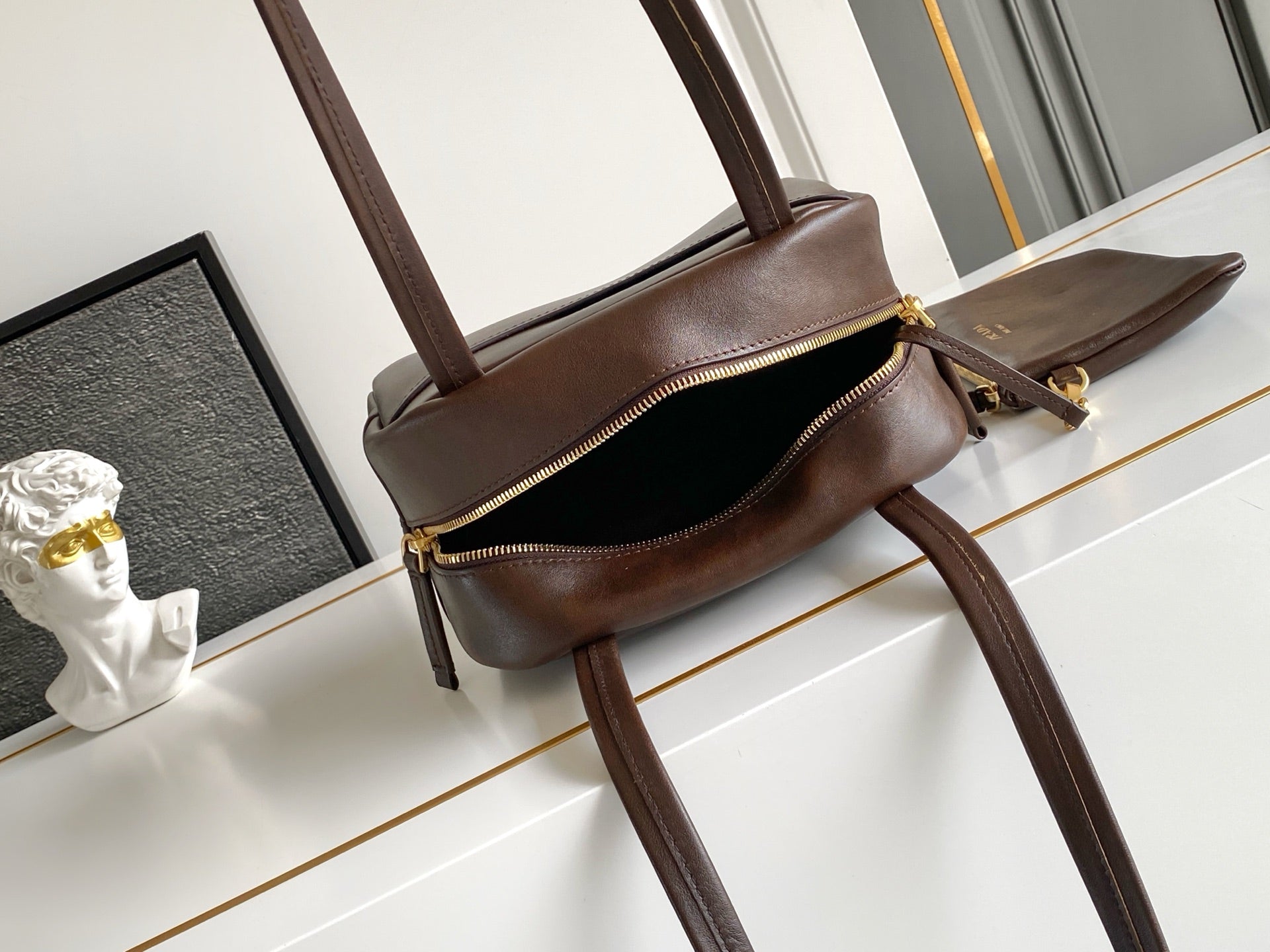 Prada Carry Mini Bag – Dark Brown