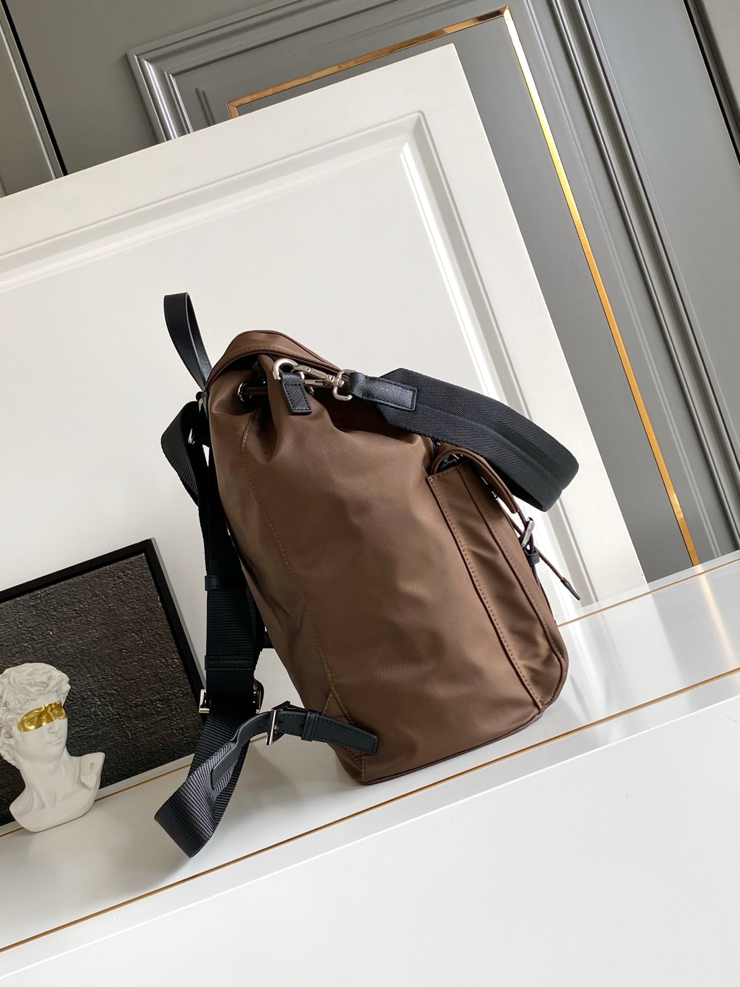 Prada Re-Nylon Backpack – Tobacco Brown