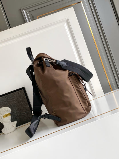 Prada Re-Nylon Backpack – Tobacco Brown