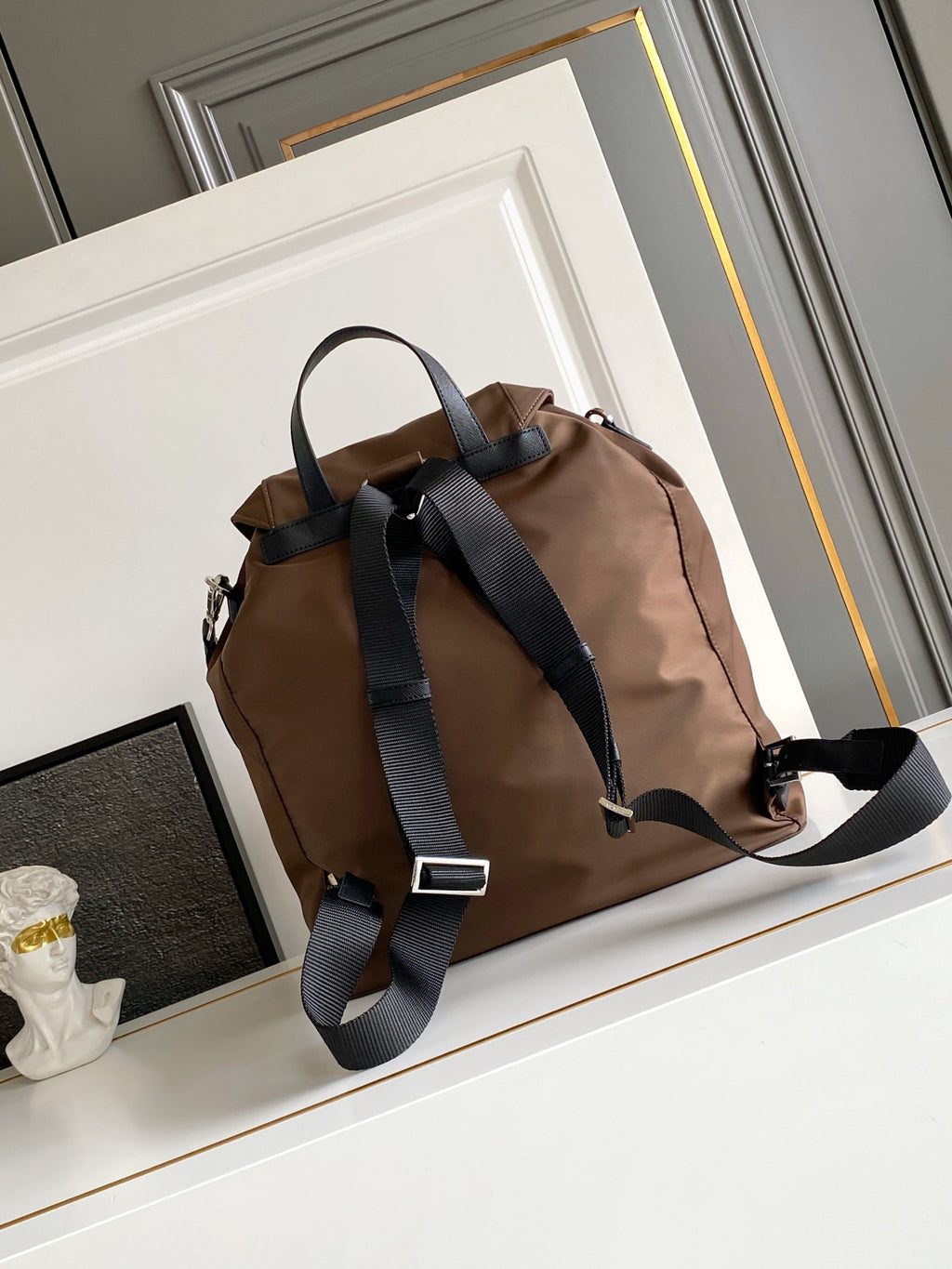 Prada Re-Nylon Backpack – Tobacco Brown