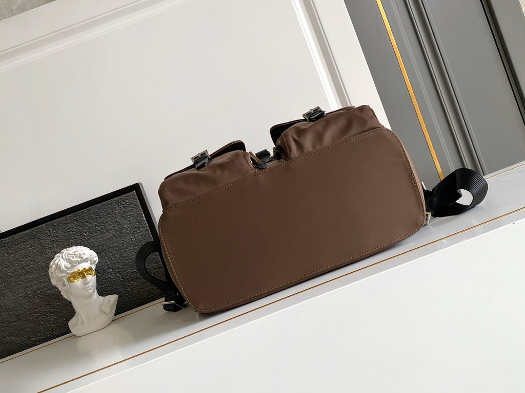 Prada Re-Nylon Backpack – Tobacco Brown