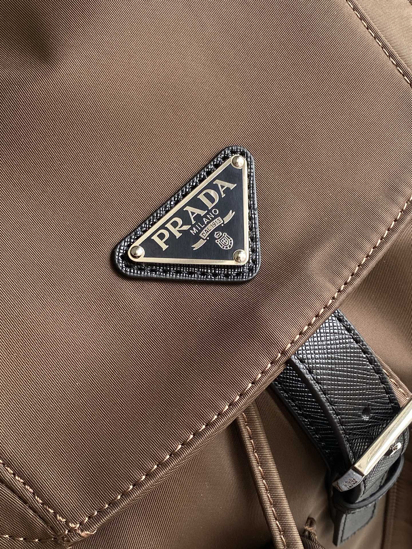 Prada Re-Nylon Backpack – Tobacco Brown
