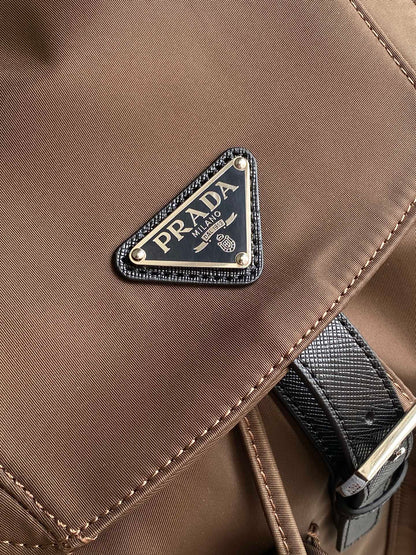 Prada Re-Nylon Backpack – Tobacco Brown