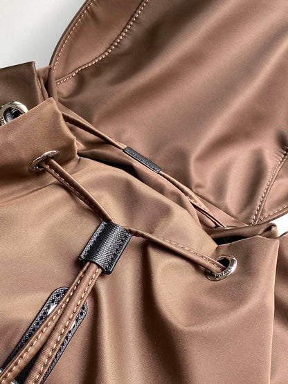 Prada Re-Nylon Backpack – Tobacco Brown