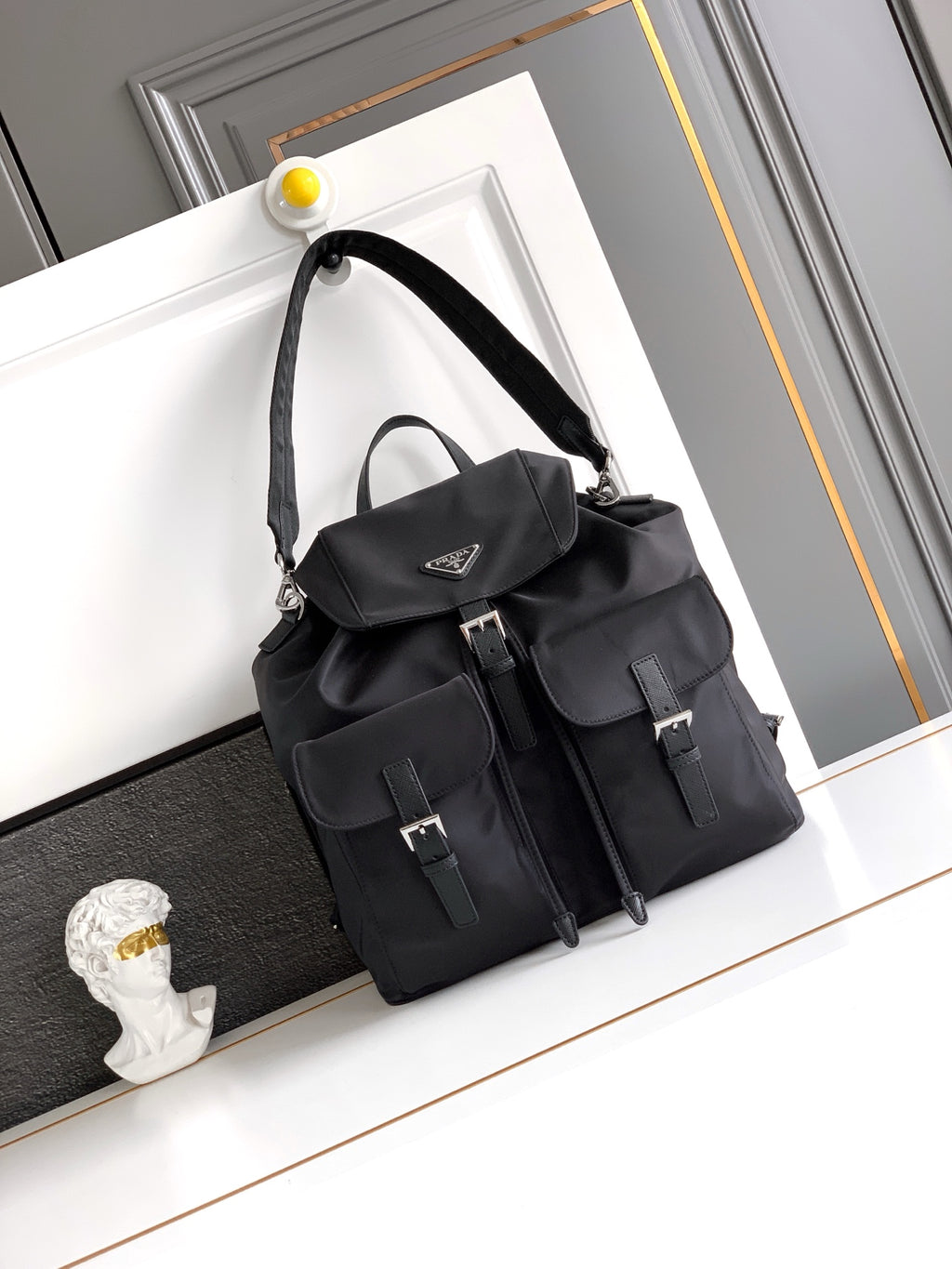 Prada Re-Nylon Backpack – Black