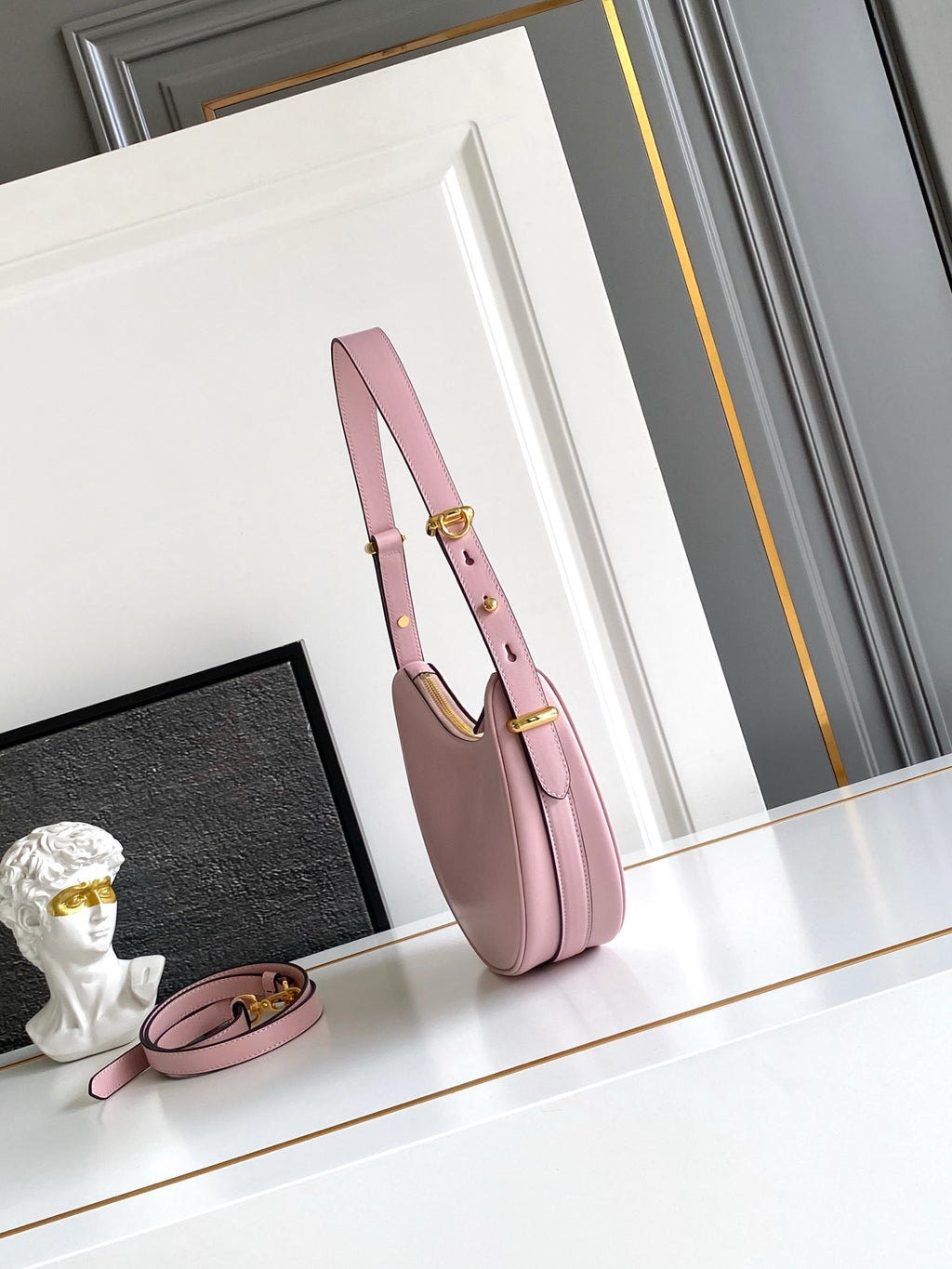 Prada Arque Hobo Bag – Petal Pink