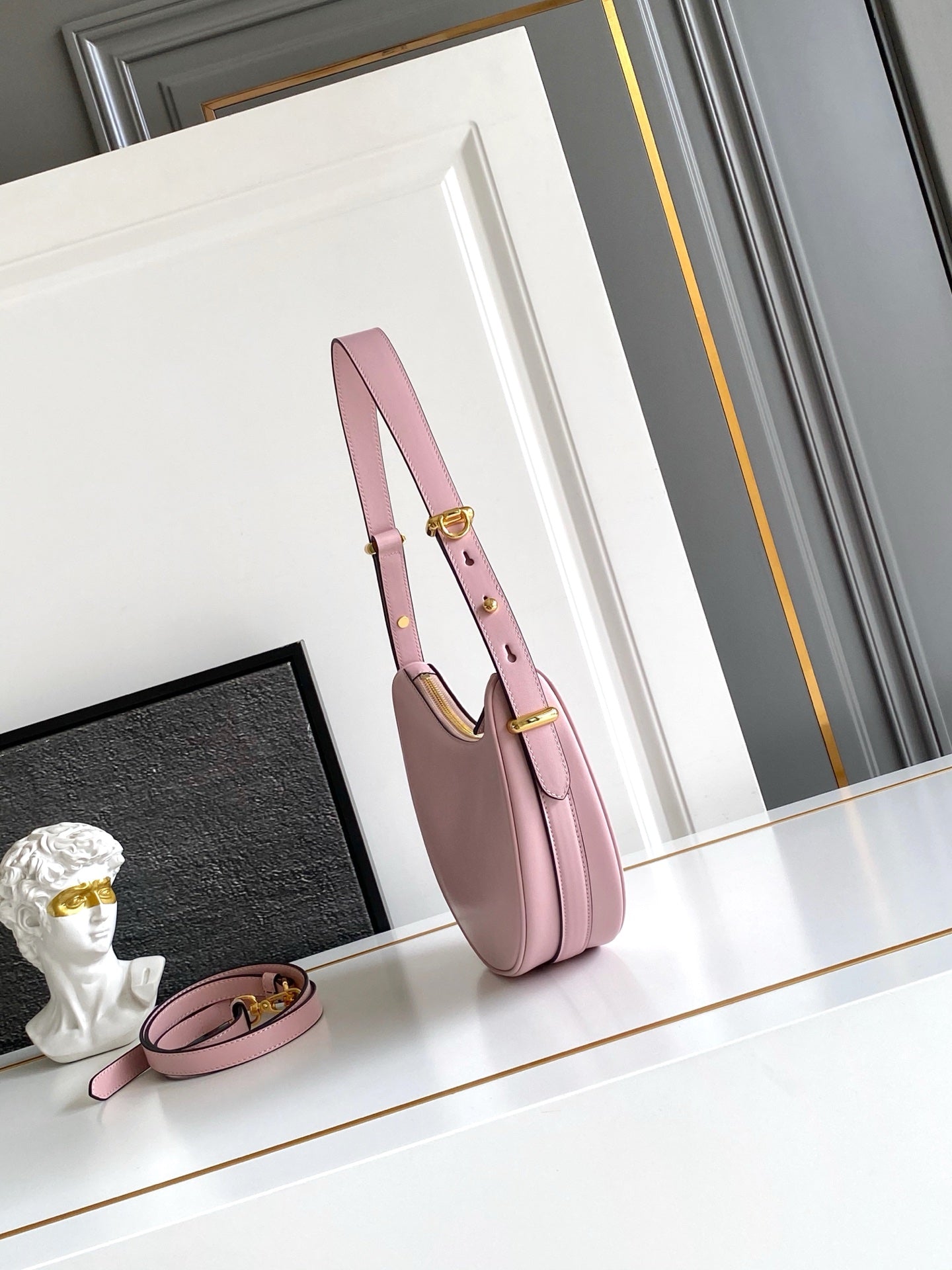 Prada Arque Hobo Bag – Petal Pink