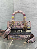 Dior Lady D-Lite Bag – Shanghai Butterfly Embroidery (Pink / Multicolour)