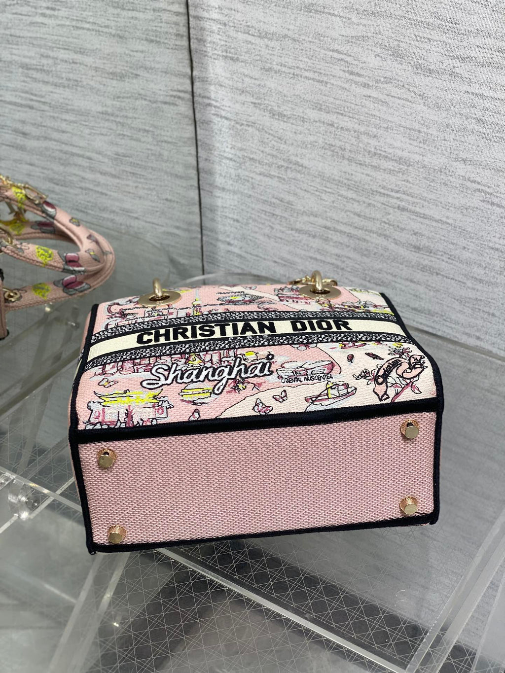 Dior Lady D-Lite Bag – Shanghai Butterfly Embroidery (Pink / Multicolour)