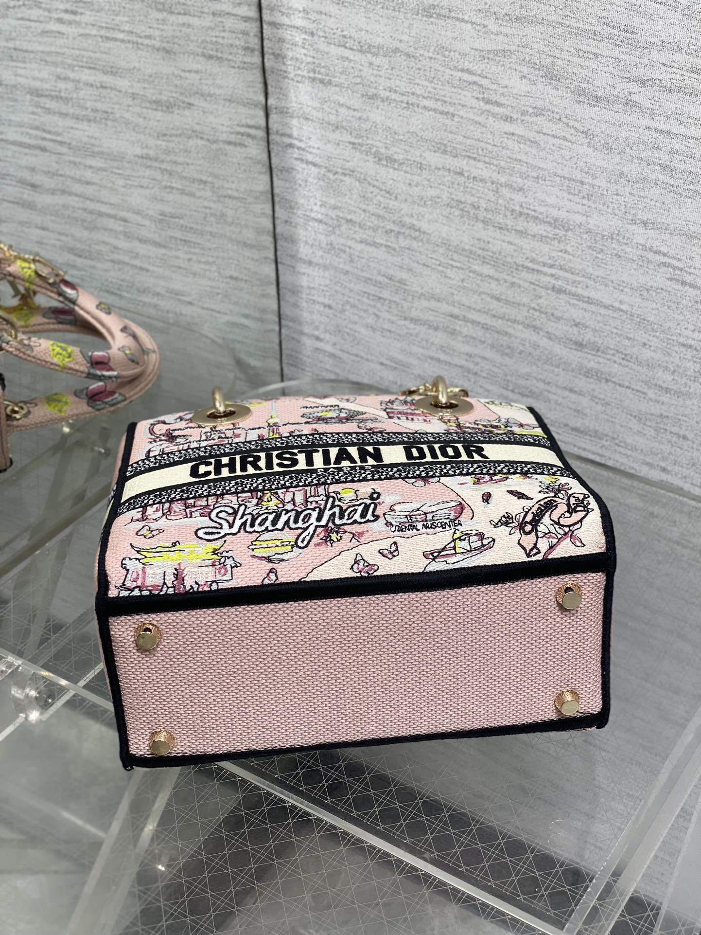 Dior Lady D-Lite Bag – Shanghai Butterfly Embroidery (Pink / Multicolour)