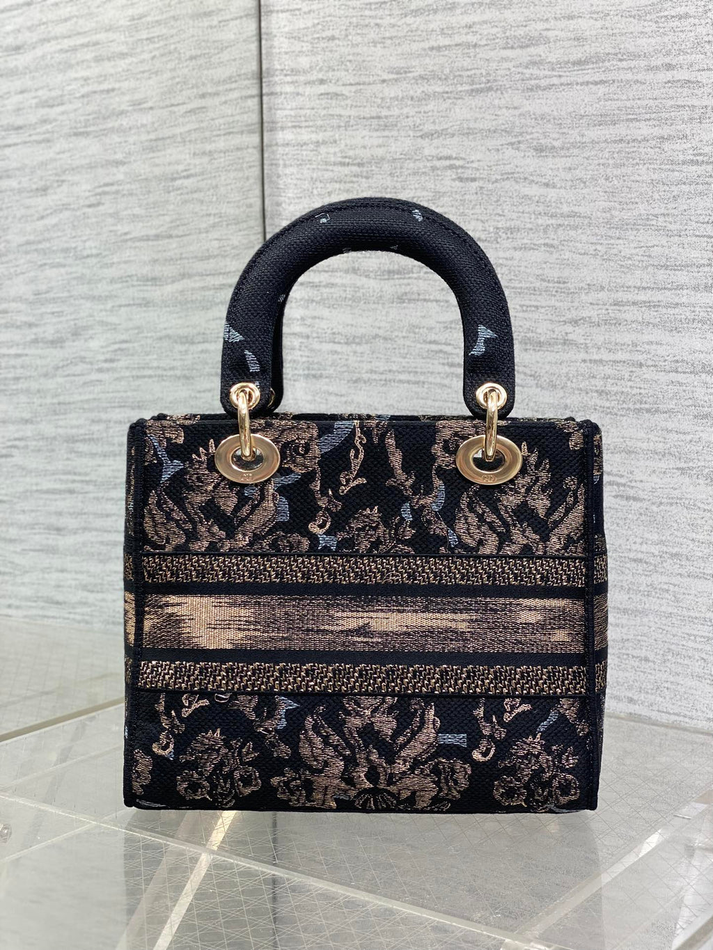 Dior Lady D-Lite Bag – Animal Toile de Jouy Embroidery (Black / Gold)