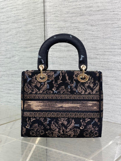 Dior Lady D-Lite Bag – Animal Toile de Jouy Embroidery (Black / Gold)