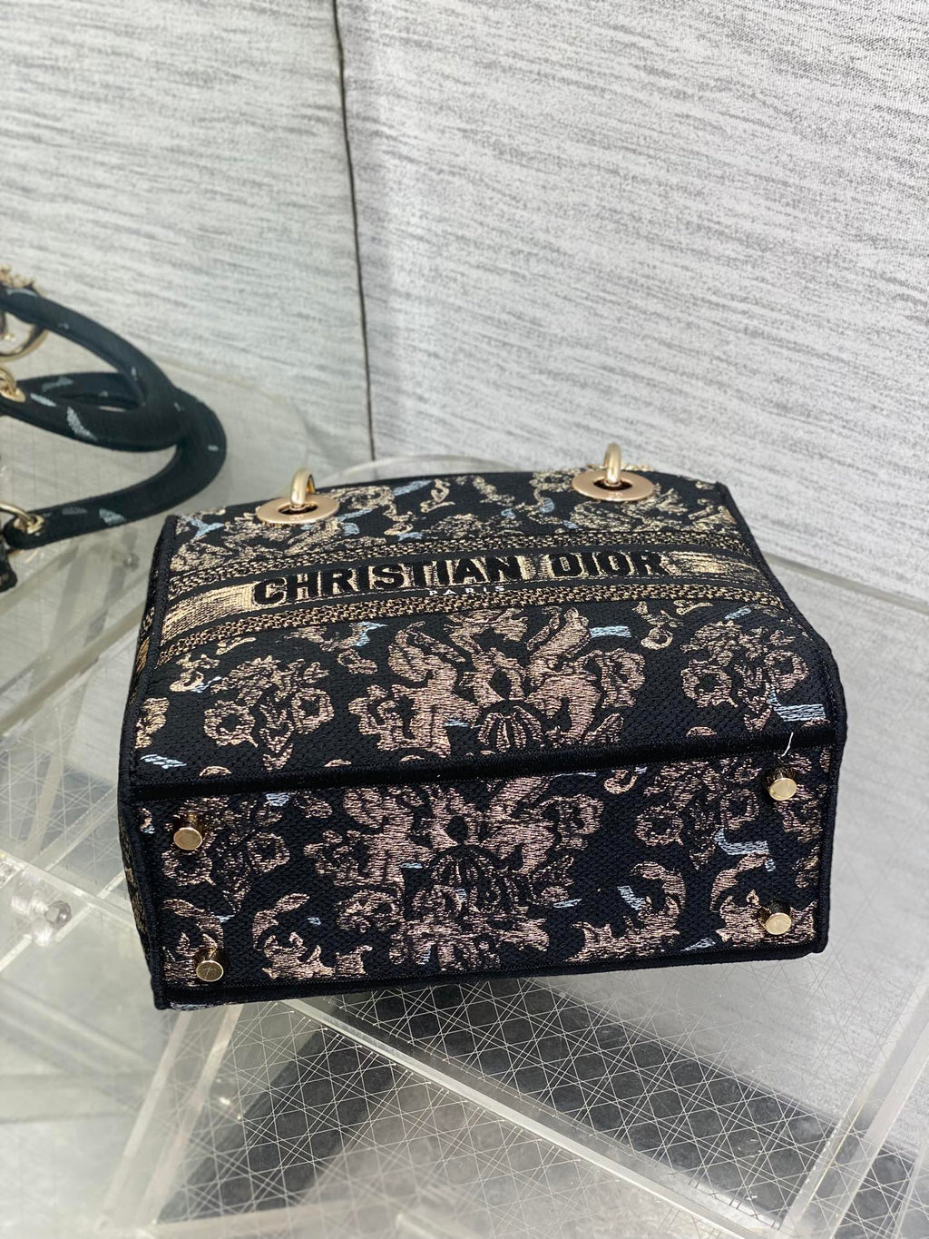 Dior Lady D-Lite Bag – Animal Toile de Jouy Embroidery (Black / Gold)