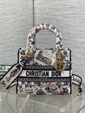 Dior Lady D-Lite Bag – Theatrum Mundi Floral Embroidery (Ecru / Multicolour)