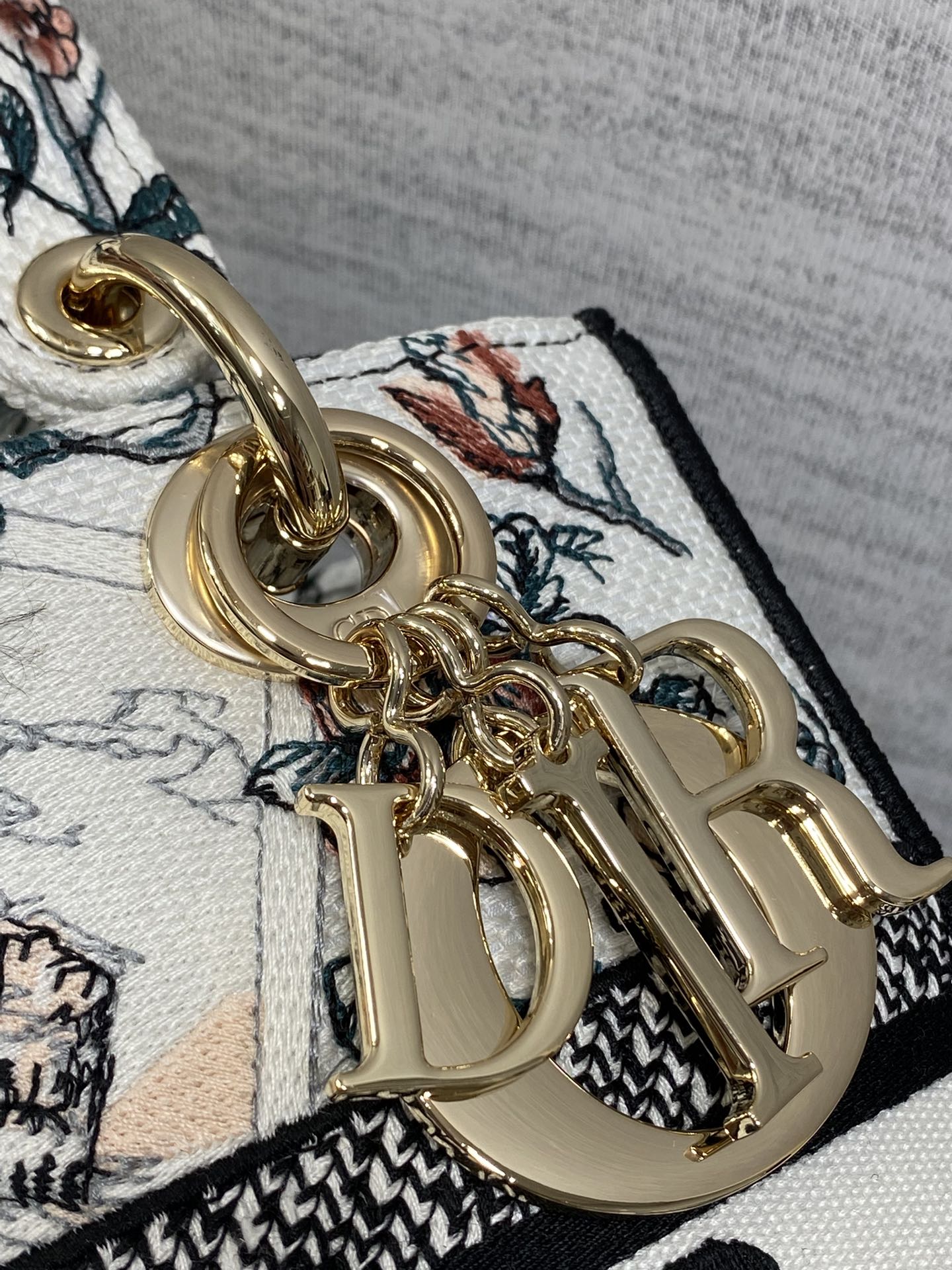 Dior Lady D-Lite Bag – Theatrum Mundi Floral Embroidery (Ecru / Multicolour)