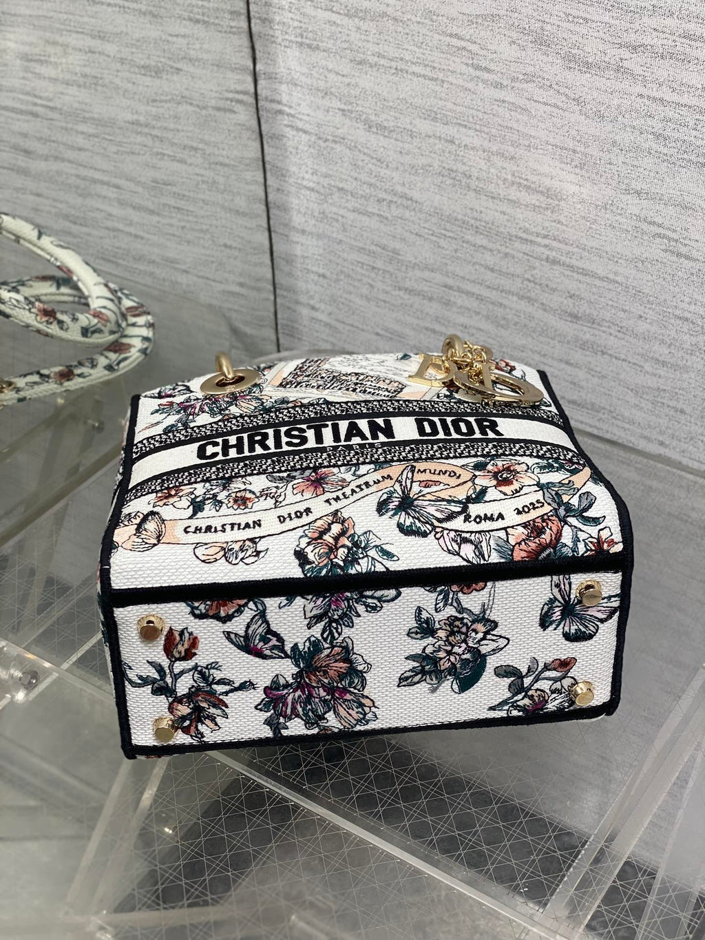Dior Lady D-Lite Bag – Theatrum Mundi Floral Embroidery (Ecru / Multicolour)