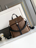 Prada Explore Backpack in Re-Nylon and Leather — Brown